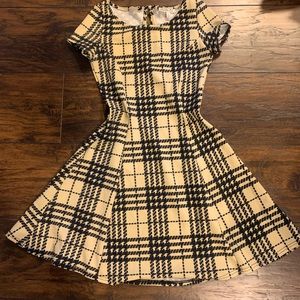 Charlotte russe Black and Tan dress Size XS